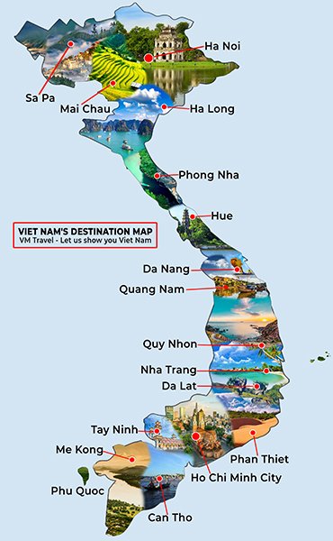 Viet Nam Destination Map