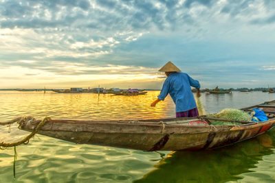 Tam Giang lagoon in Viet Nam
